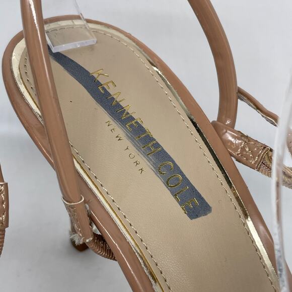 Kenneth Cole Women's Baxley Strappy High Heel Sandals Tan Size 6.5M - Picture 8 of 15